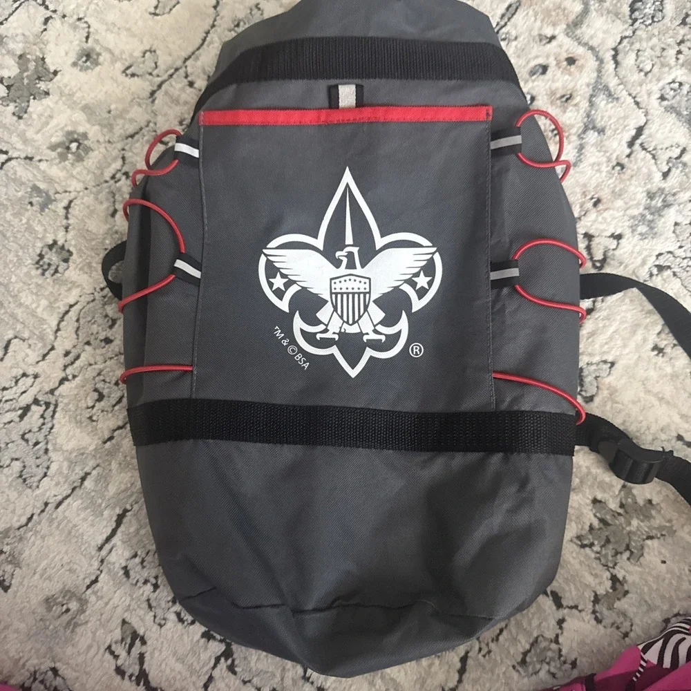 Boy Scouts of America Roll Top Duffle Backpack EUC